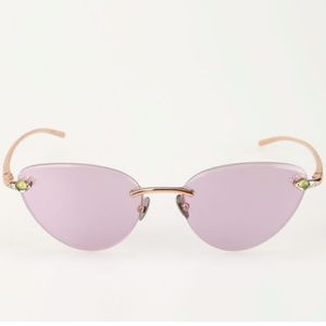 POMELLATO Gold-tone metal cat-eye sunglasses